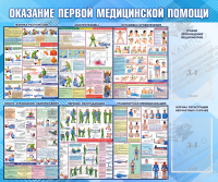 Стенд "Оказание первой медицинской помощи", арт. ПО-0099