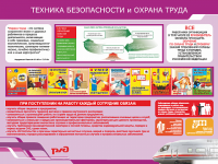 Стенд для ЖД по технике безопасности